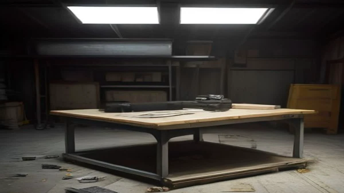 A repair workbench with hash boards, screwdrivers and an anti-static mat under cool even light